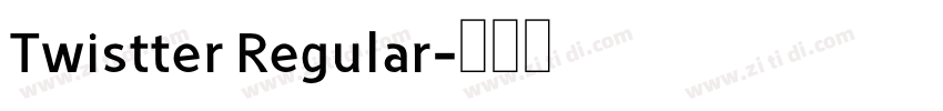 Twistter Regular字体转换
